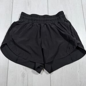 Lululemon Hotty Hot Short 3" Inseam Black Size 4 Running High Rise Workout